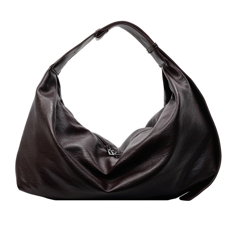 Hobo Vegan Leather Shoulder Bag – Elegant Slouchy Tote