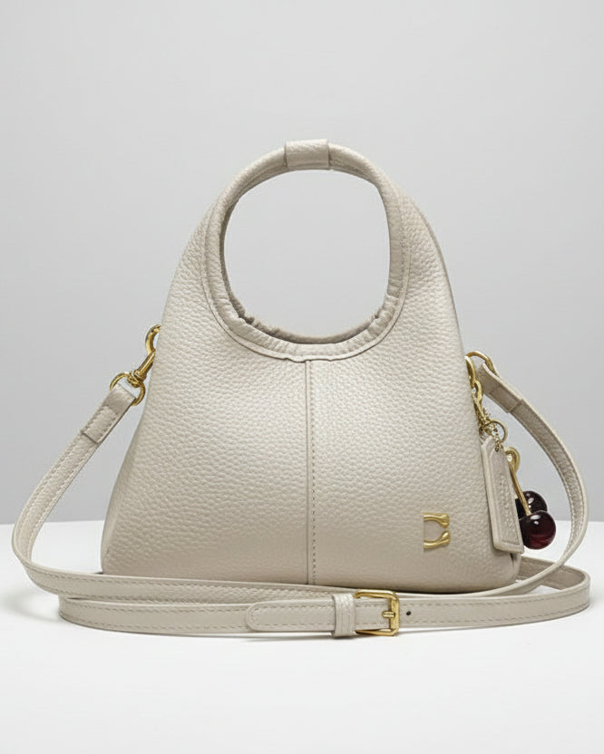 Cél Bag / Textured Lychee Shoulder & Crossbody Bag