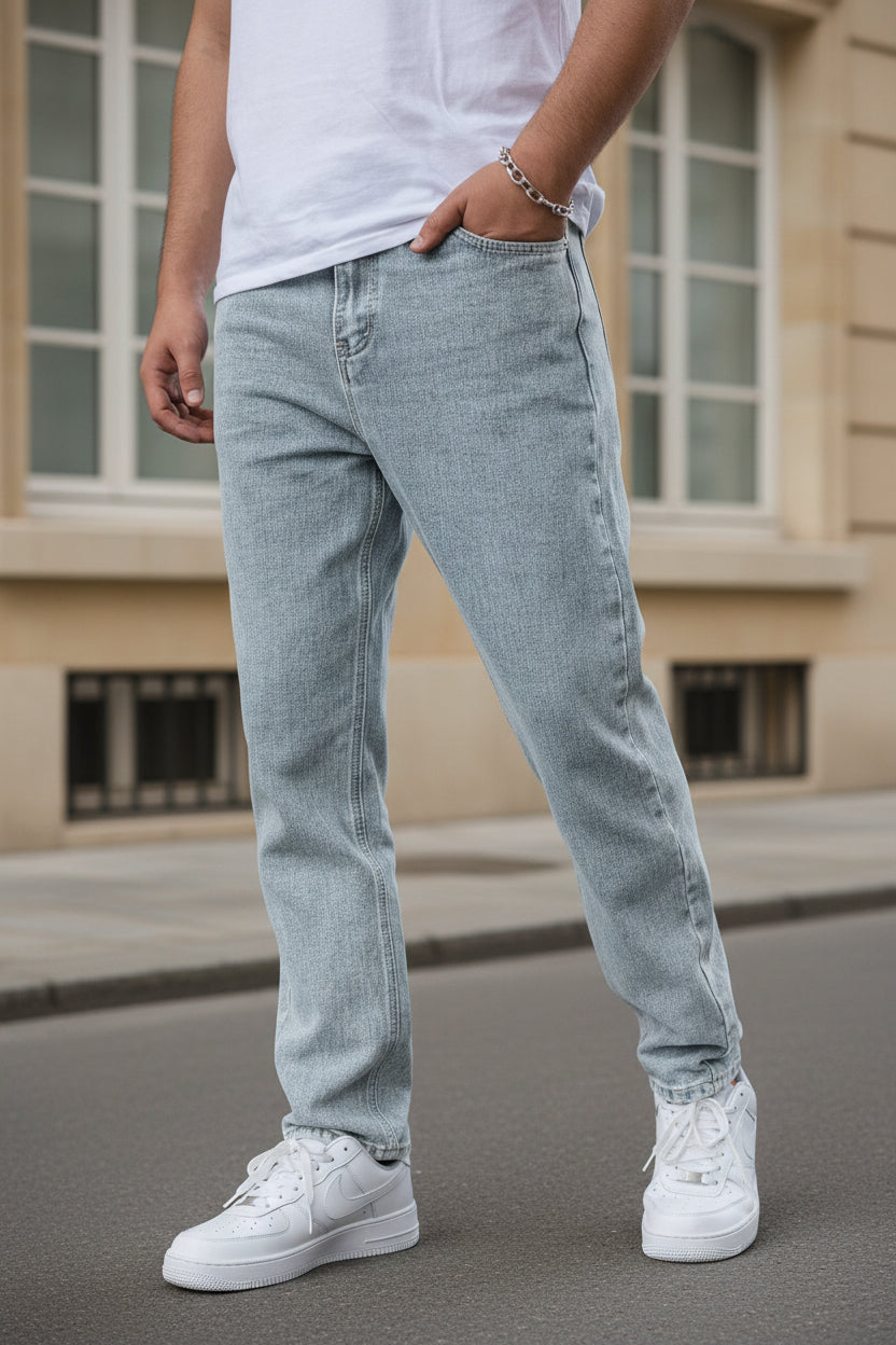 Auden / Relaxed Straight-Leg Denim Pants