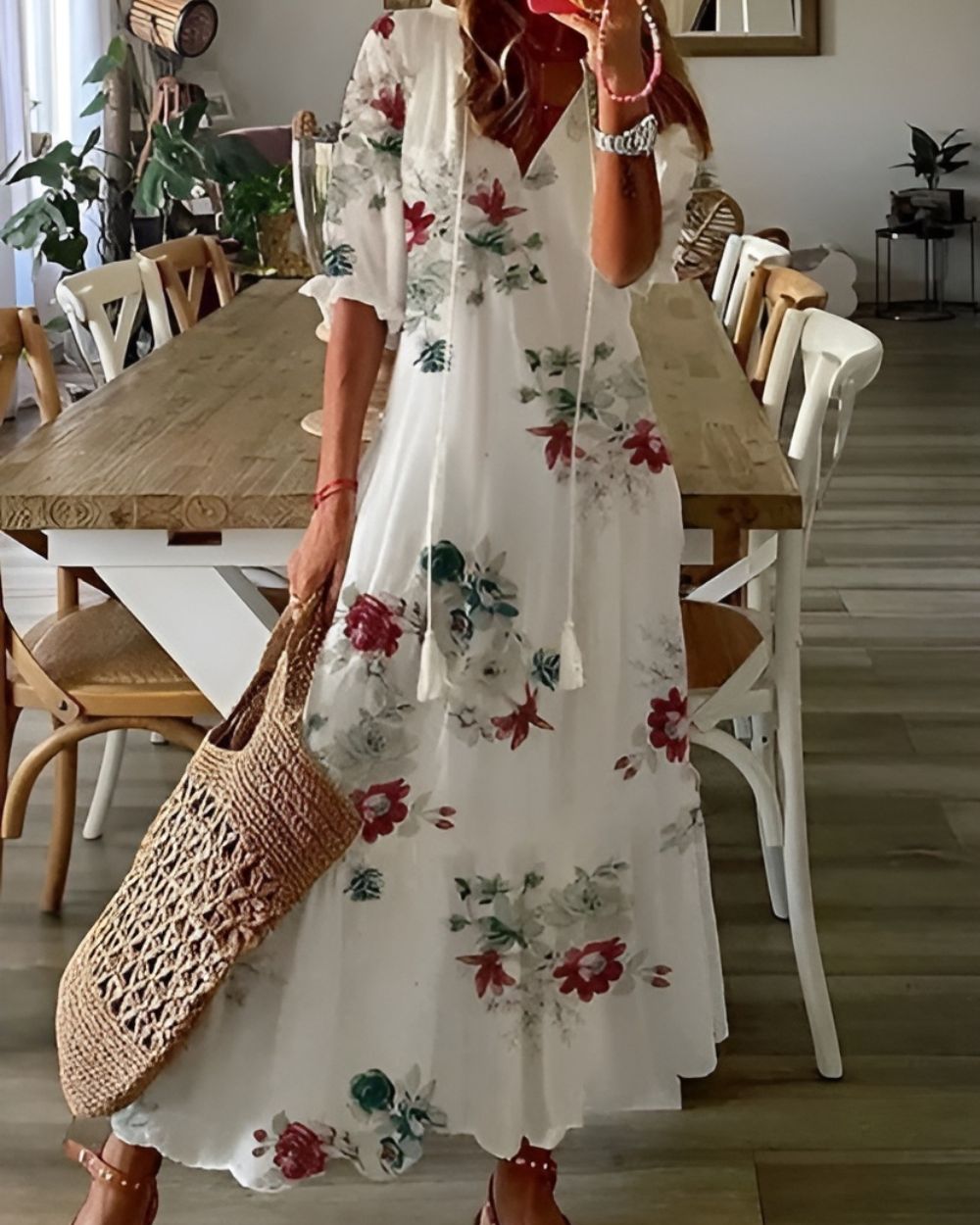Boho Covering Dress Women Stretch Fabric Lightweight Breathable