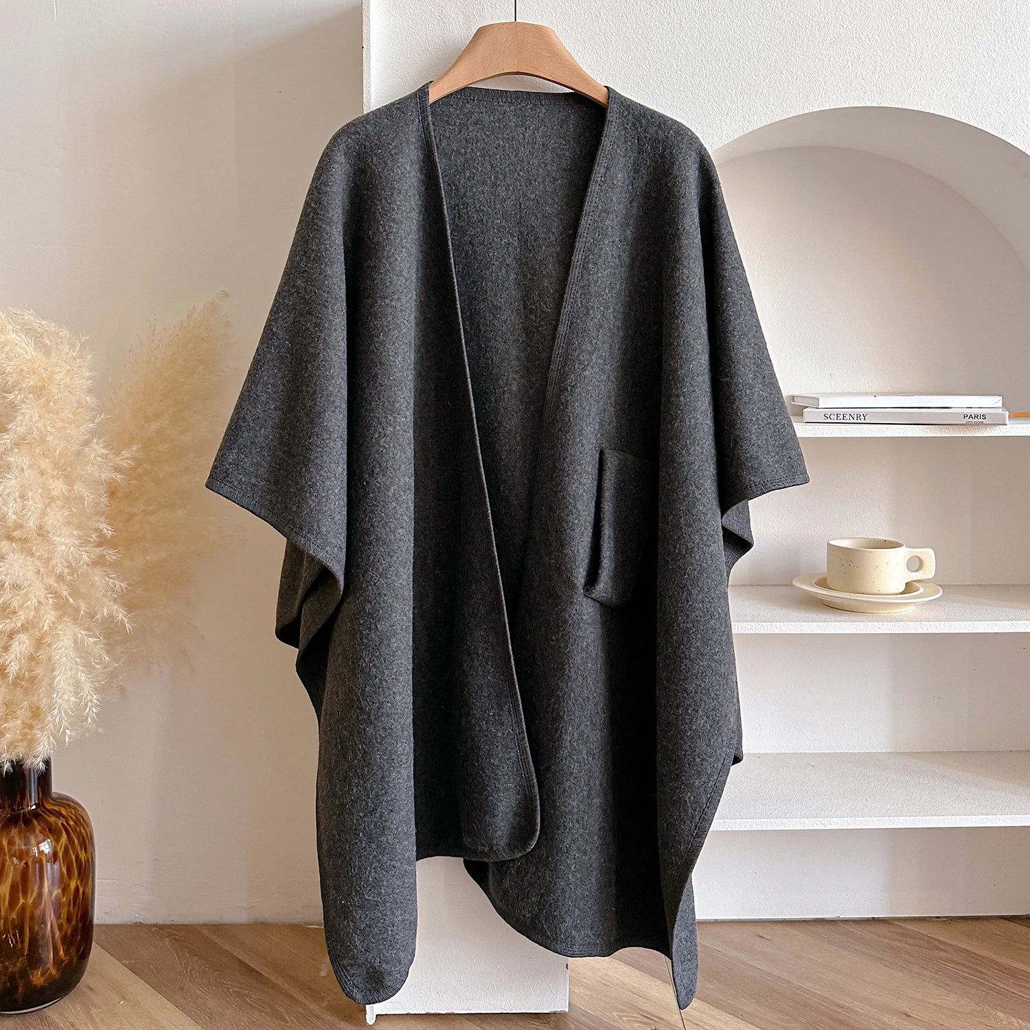 Éliane / Women’s Wool-Blend Wrap Coat