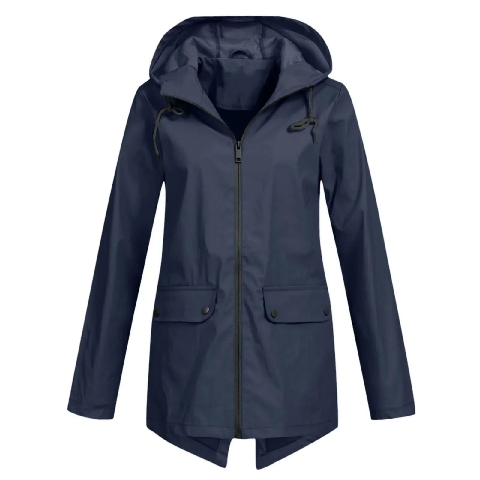 Women's Waterproof Hooded Raincoat, Windproof Lightweight Outdoor Jacket