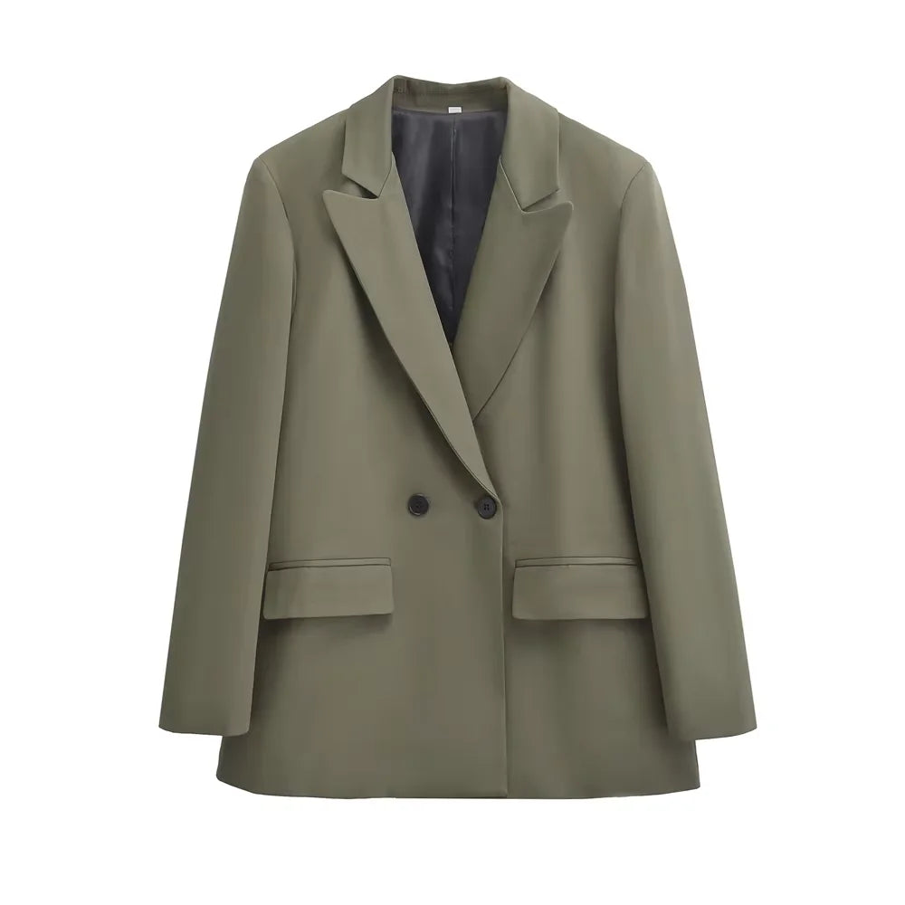 Élisa / Women’s Double-Breasted Tailored Blazer with Notched Lapel