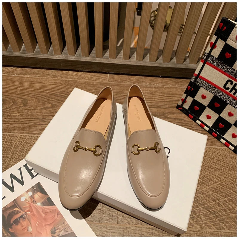 Lucien / Faux Leather Horsebit Loafers
