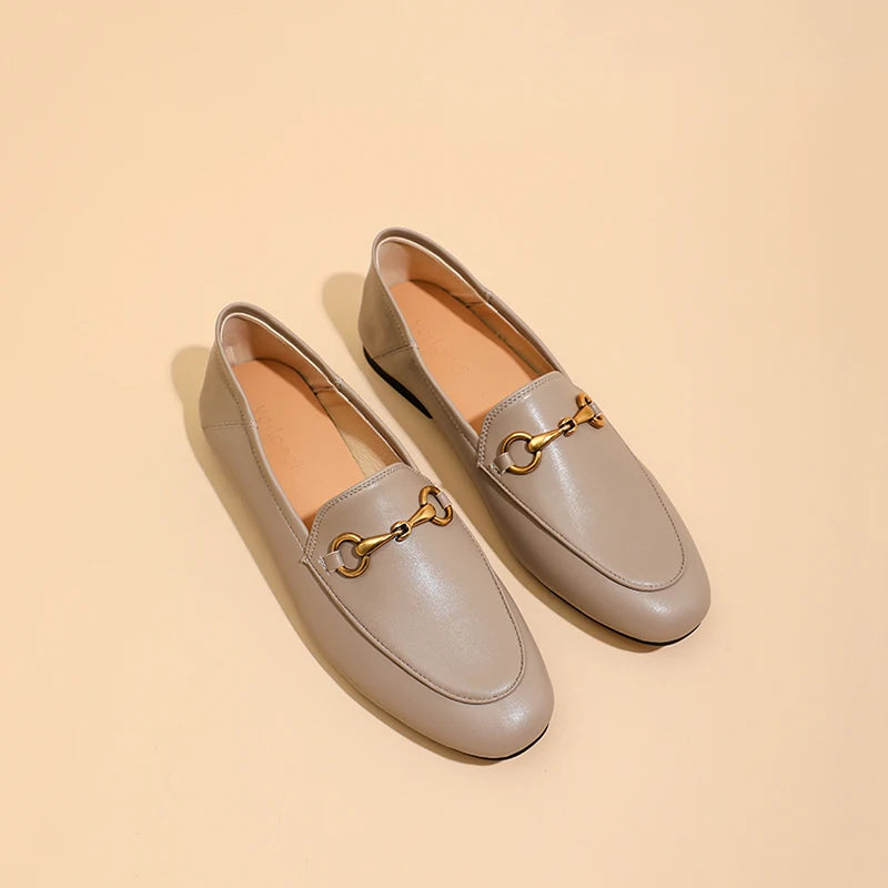 Lucien / Faux Leather Horsebit Loafers