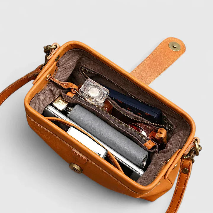 Structured Shoulder Bag Women Faux Leather Flap Snap Closure Crossbody