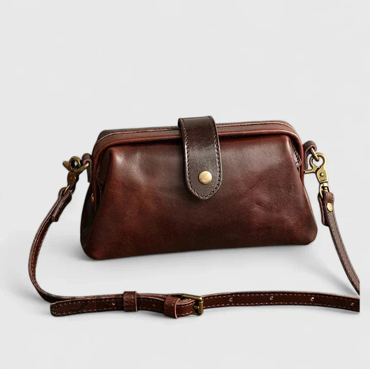 Structured Shoulder Bag Women Faux Leather Flap Snap Closure Crossbody