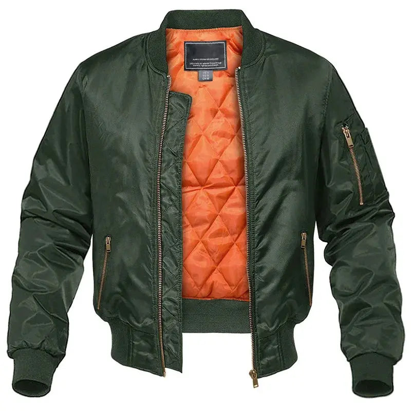 Fraser | Men's Quilted Bomber Pilot Jacket - product photo 3