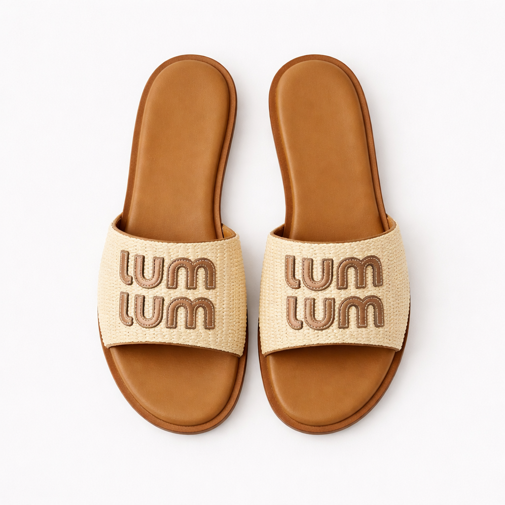 Beach Slippers Woven Slip-On