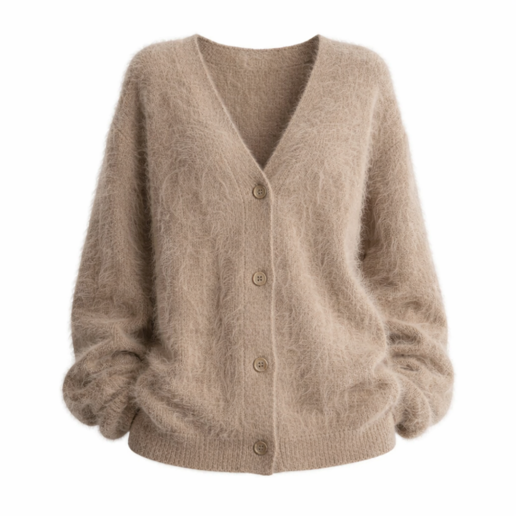 Cardigan Oversized in Knit with Open Front