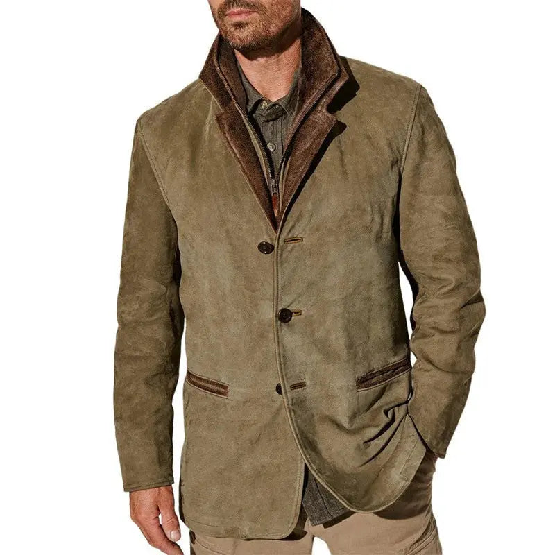 Harvey | Men's Button-Front Winter Jacket with Practical Pockets – original product image 6