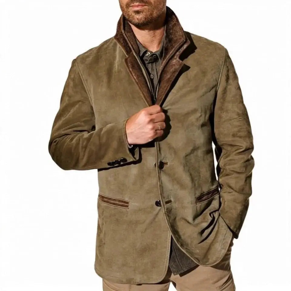 Harvey | Men's Button-Front Winter Jacket with Practical Pockets – original product image 7