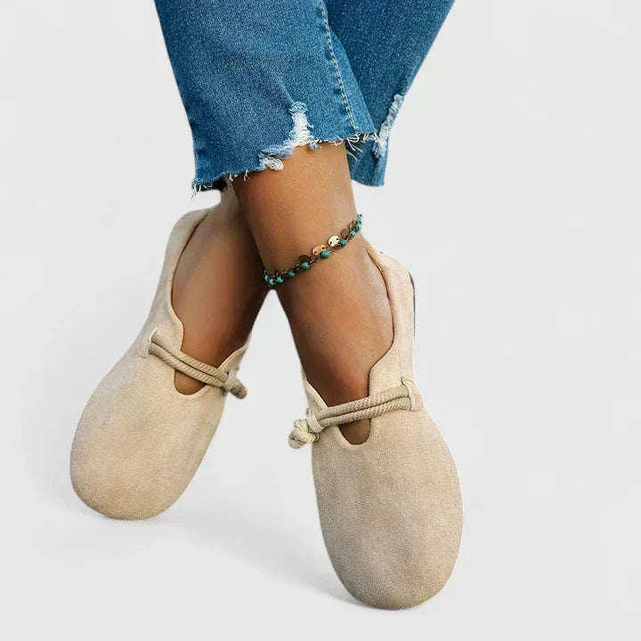 Orthopedic Loafers Women Faux Leather Textile Blend Cushioned Insole