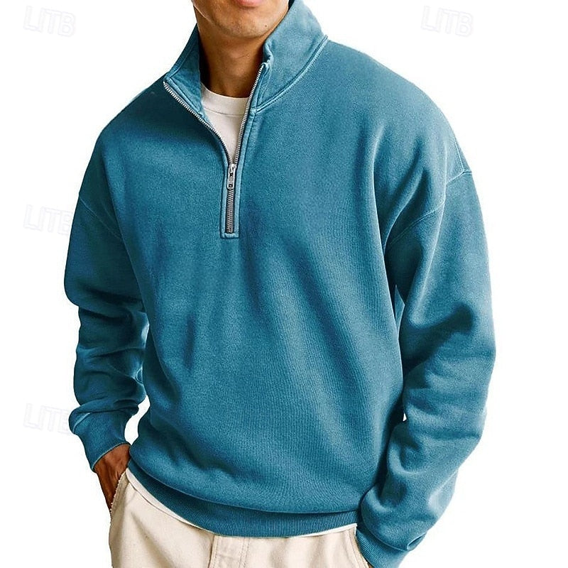 Marius | Men's Quarter-Zip Stand-Collar Sweatshirt