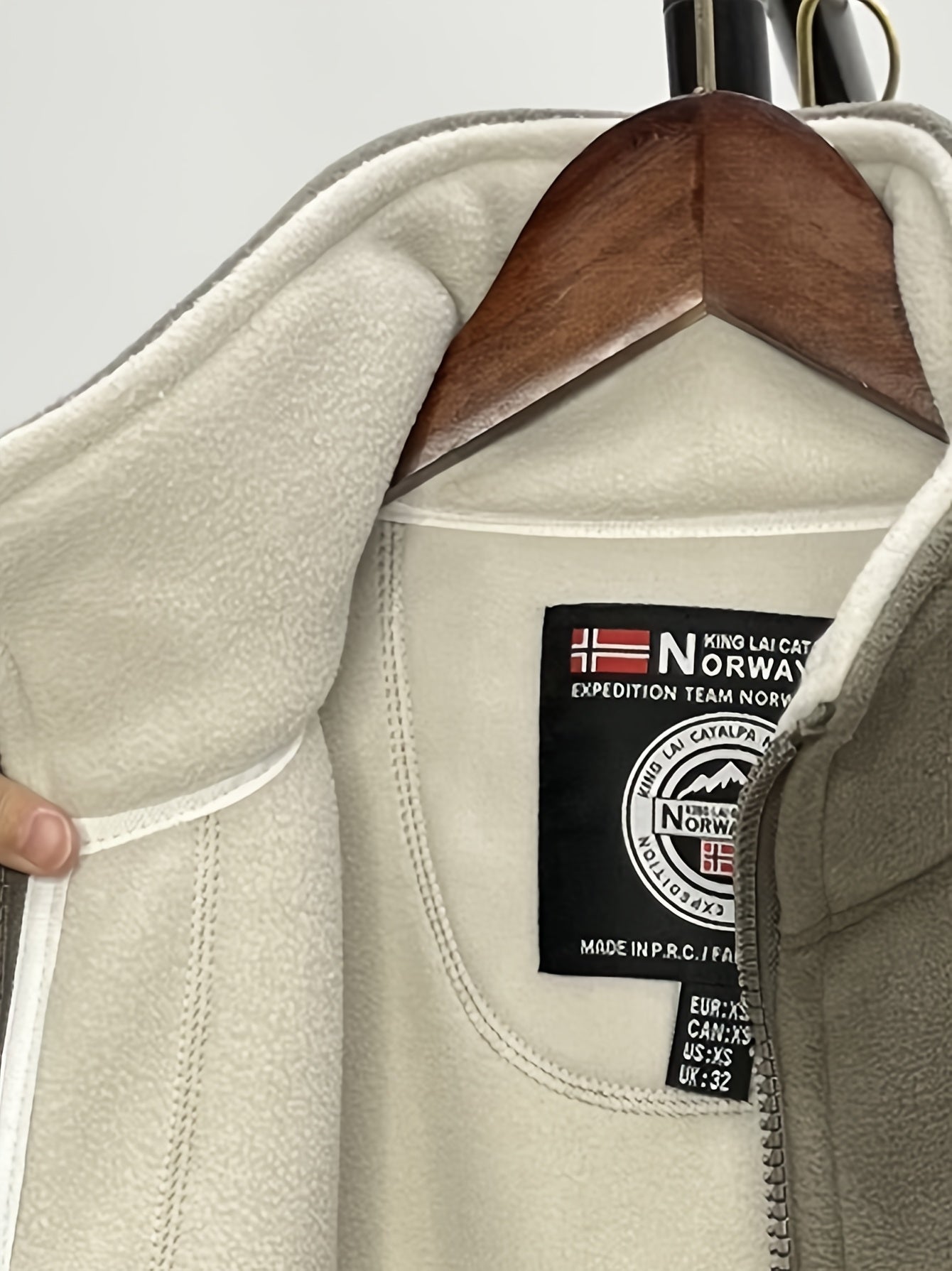 Julius / Men’s Fleece Zip Jacket with High Collar