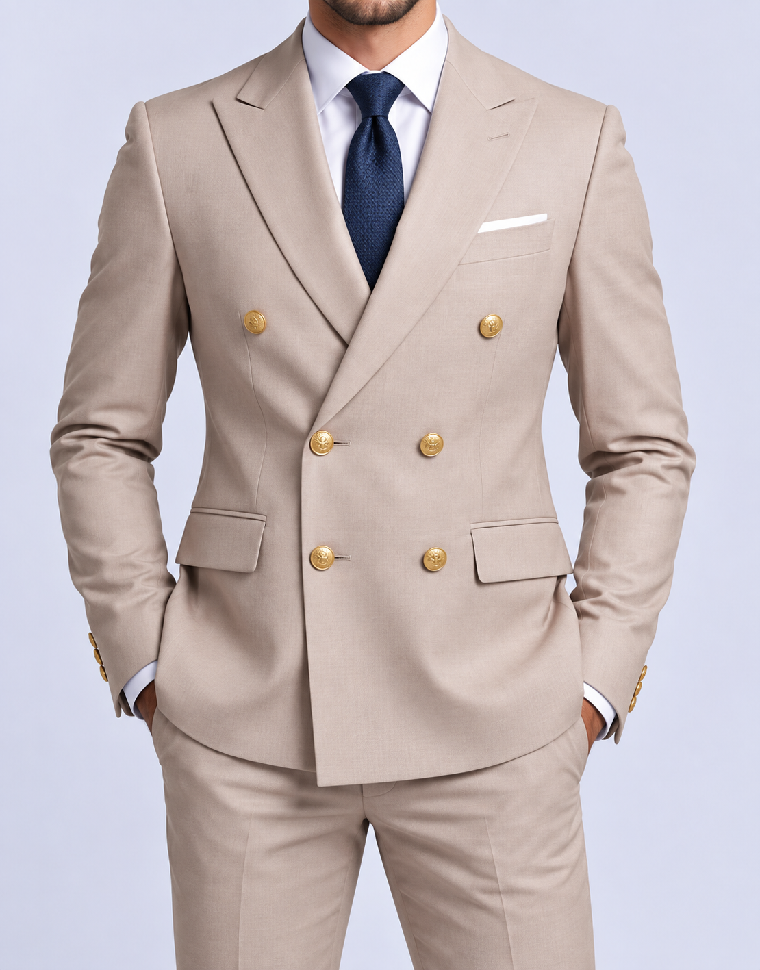 Sebastian | Men's Double-Breasted Suit Jacket