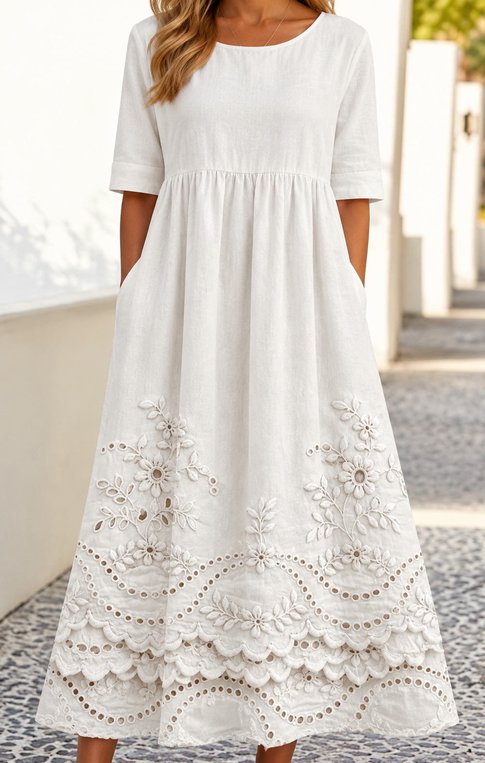 Ophelia | Women's Printed Floral Midi Dress