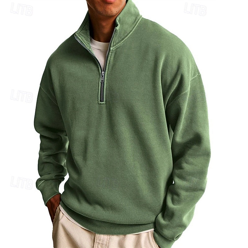 Marius | Men's Quarter-Zip Stand-Collar Sweatshirt