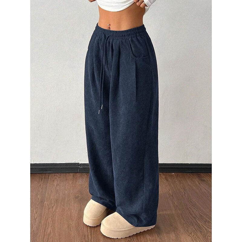 Erin | Women's Relaxed Wide-Leg High-Waist Trousers