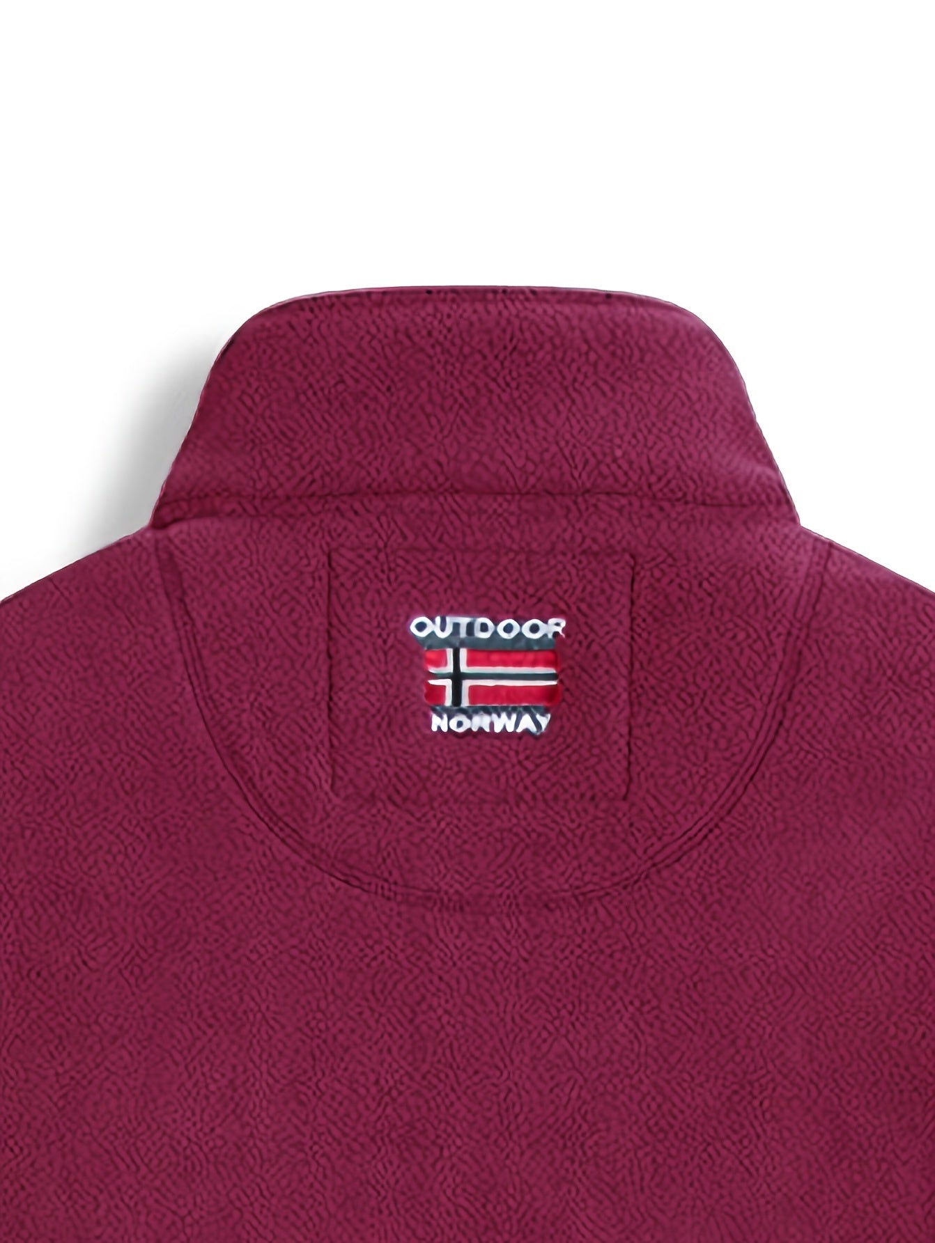 Julius / Men’s Fleece Zip Jacket with High Collar