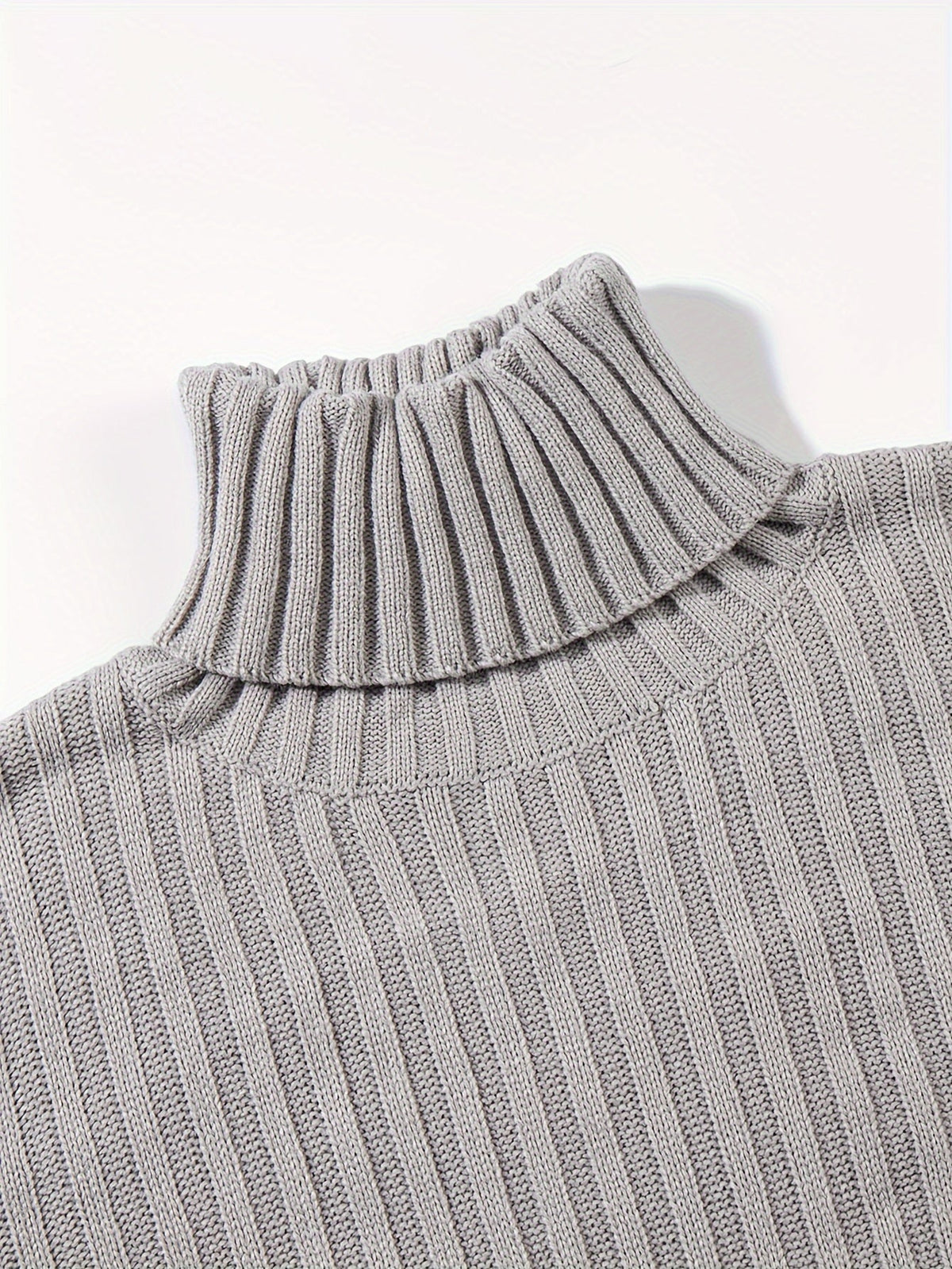 Oswald | Men's Textured Ribbed High-Neck Pullover - image 5
