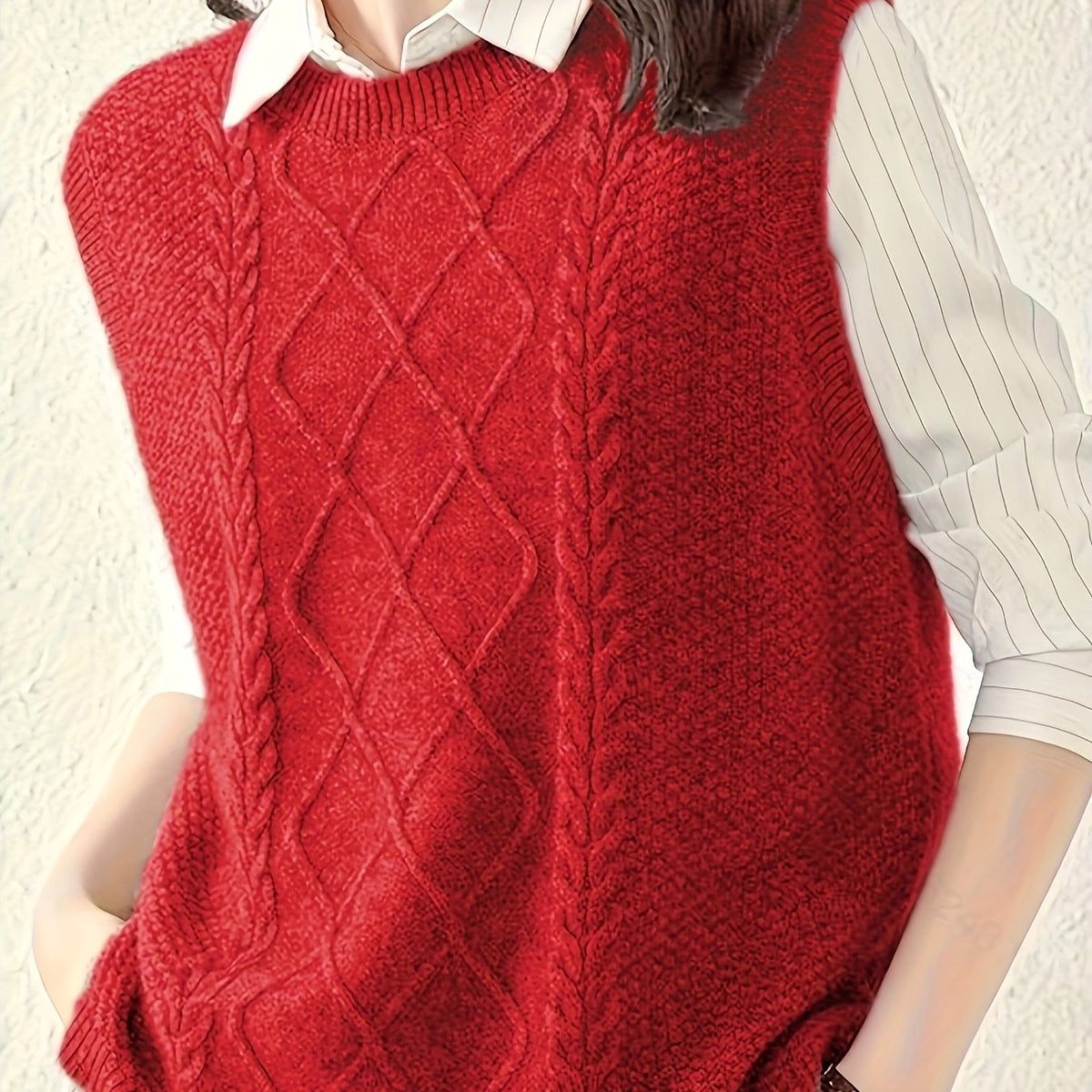 Harriet | Women's Cable-Knit Vest