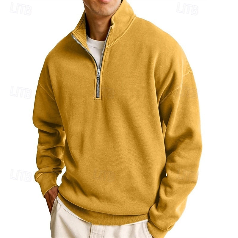 Marius | Men's Quarter-Zip Stand-Collar Sweatshirt