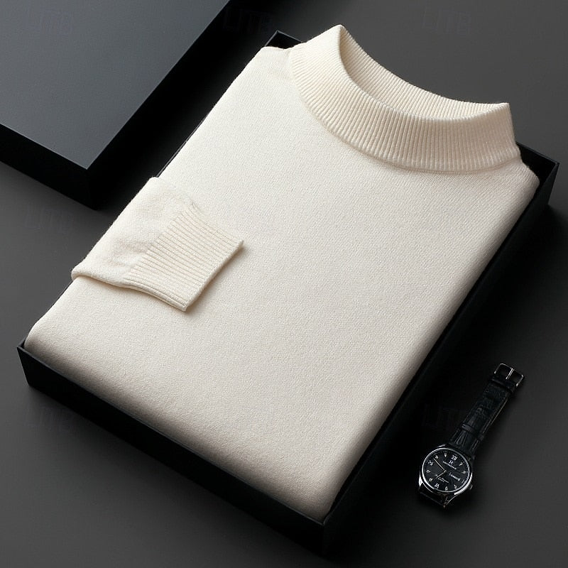 Eamon | Men's Ribbed High-Neck Jumper