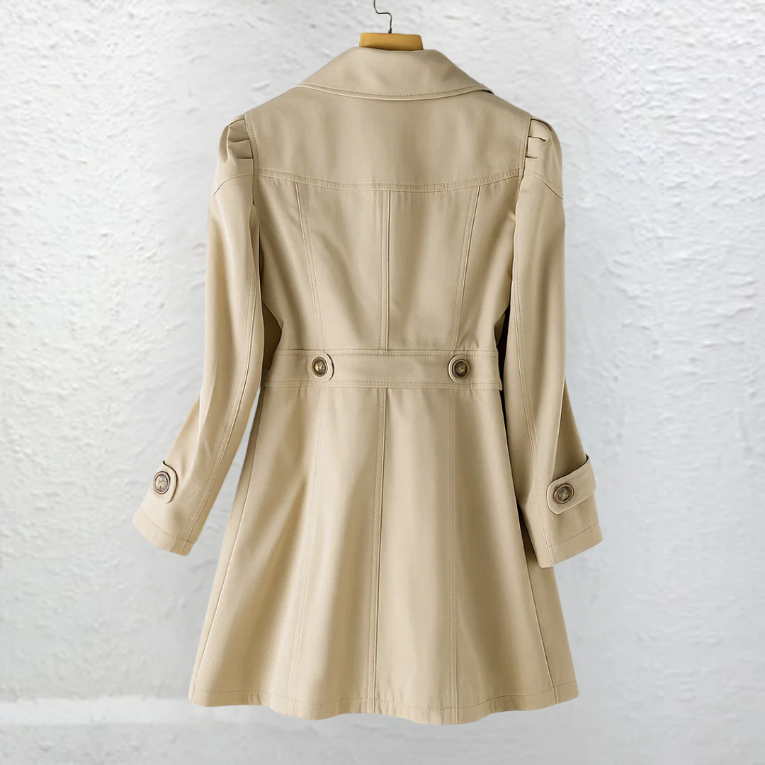 Margot | Women's Vintage Trench-Collar Coat