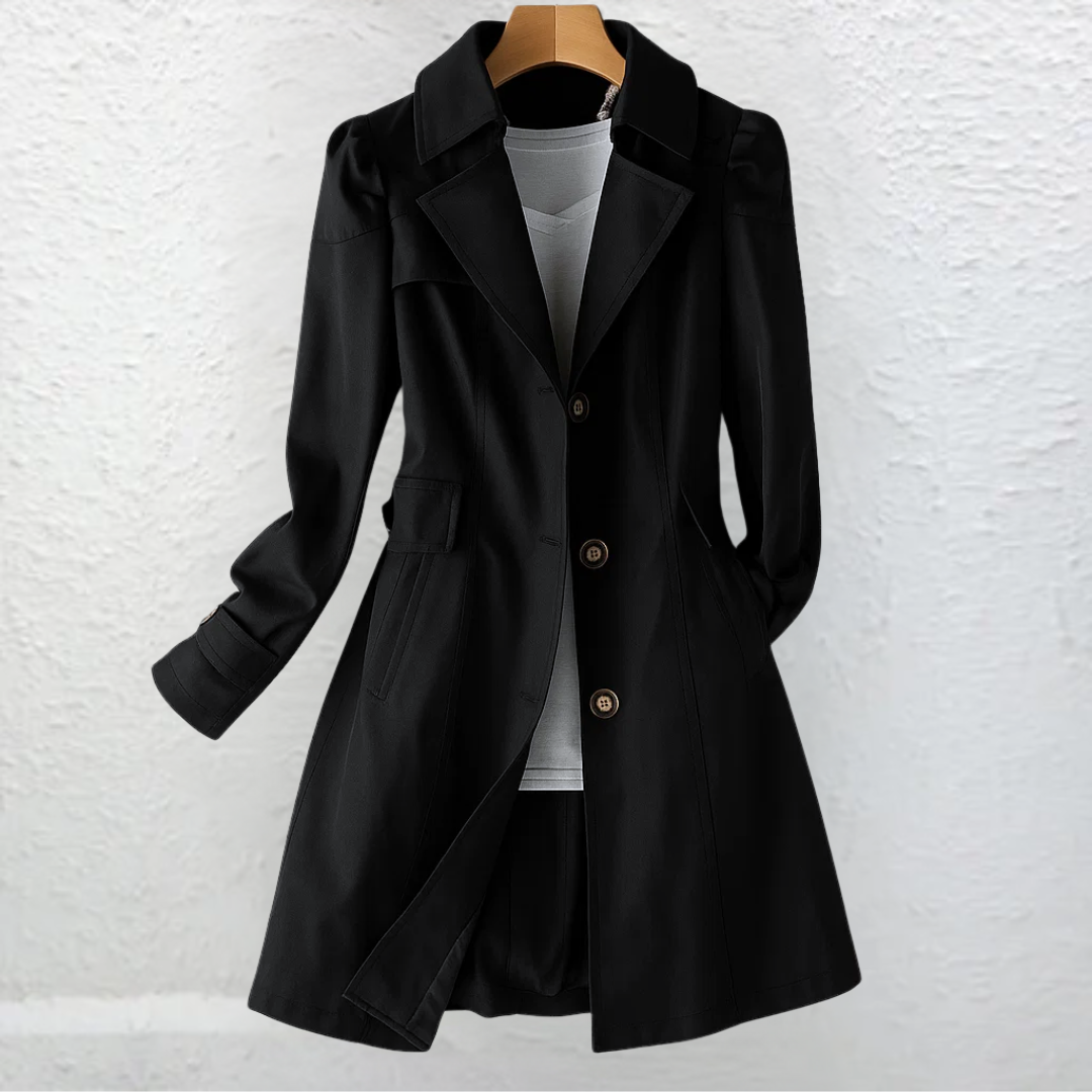 Margot | Women's Vintage Trench-Collar Coat