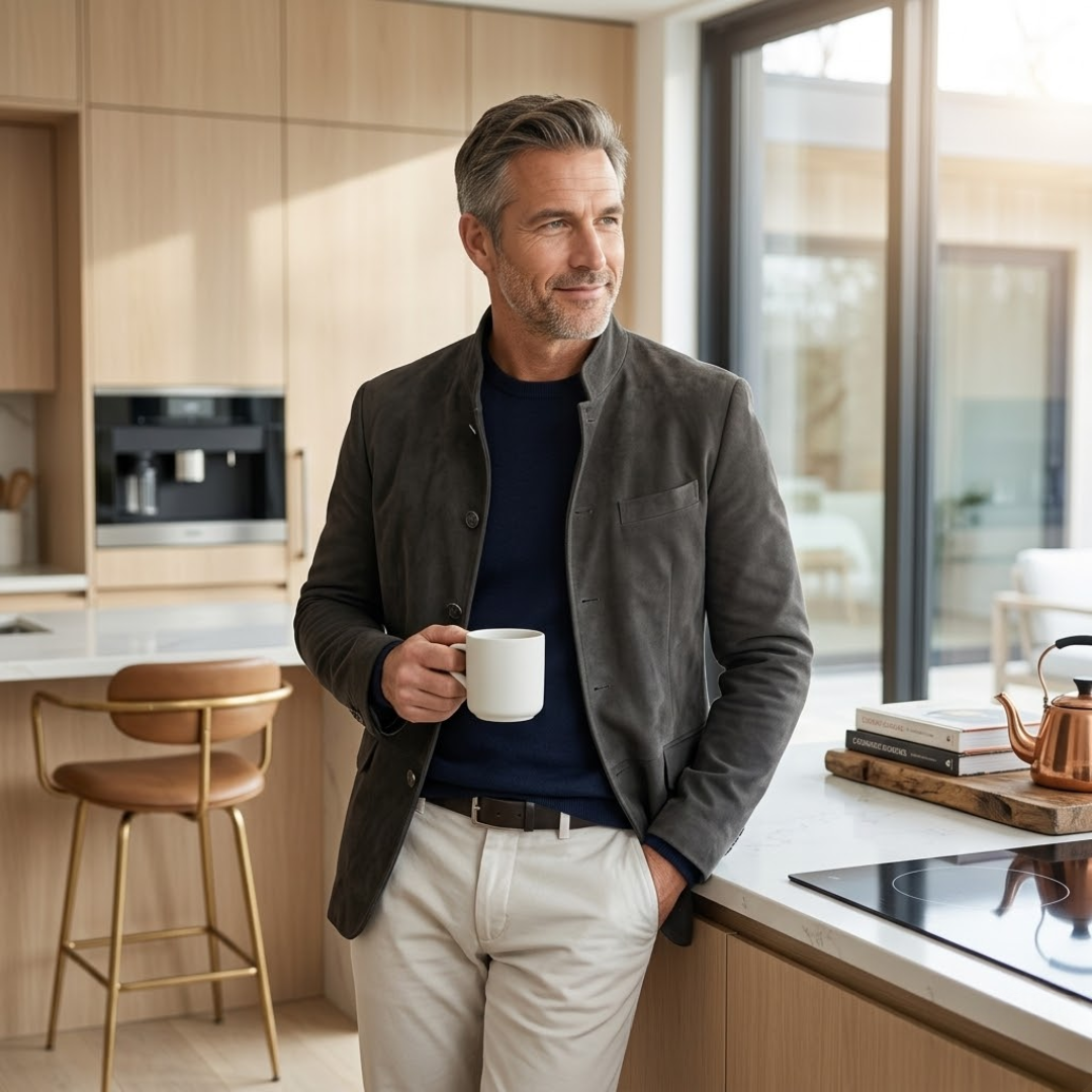 Lowell | Men's Modern Button-Front Cardigan