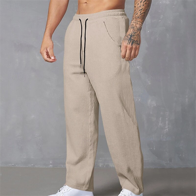 Tobias | Men's Relaxed Ribbed Trousers