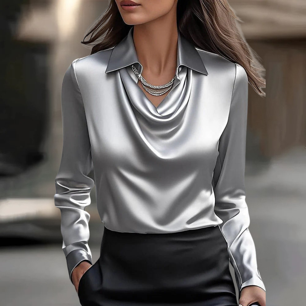 Leonora | Women's Elegant Satin Blouse