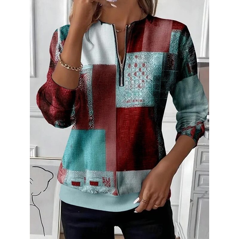 Nora | Women's Colour-Block Zip Sweatshirt