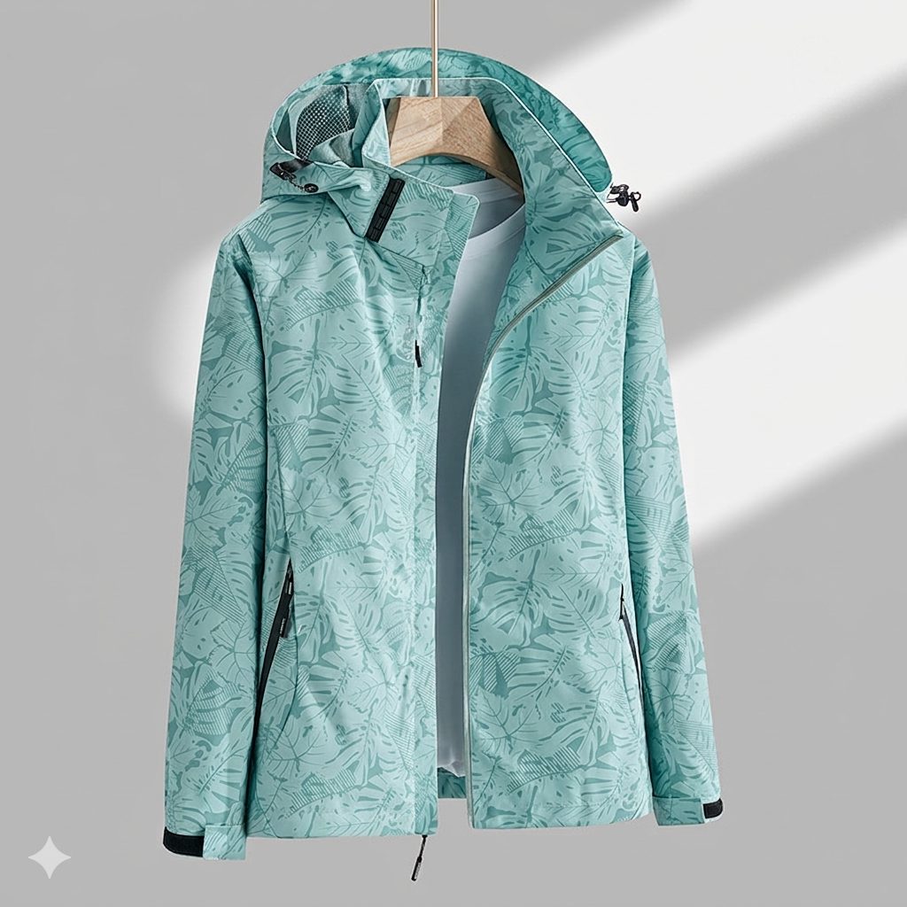 Women's Hooded Softshell Jacket with Zip Pockets