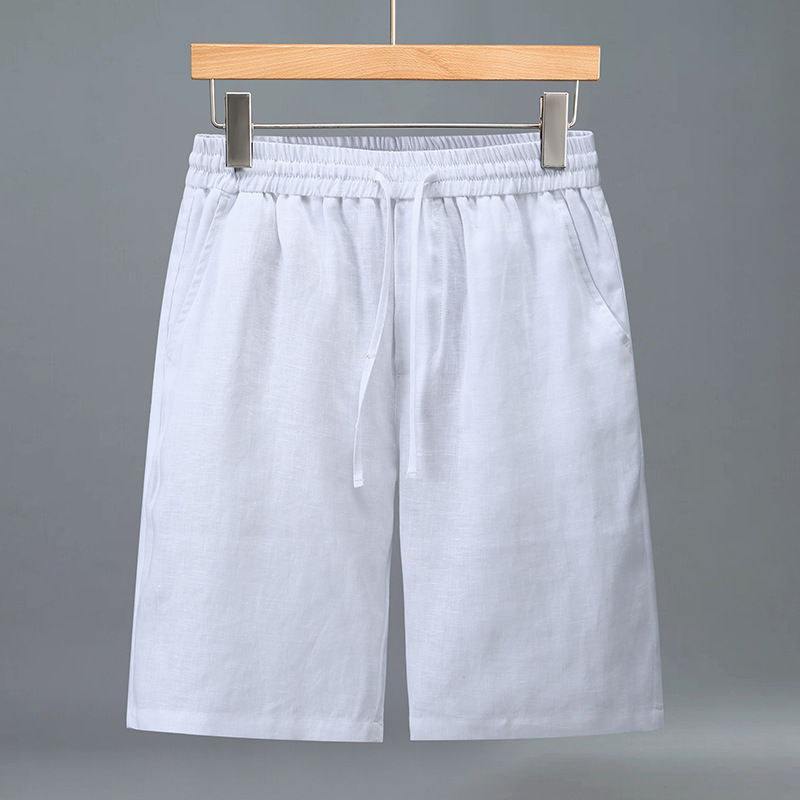 Damien | Men's Drawstring Linen Chino Shorts