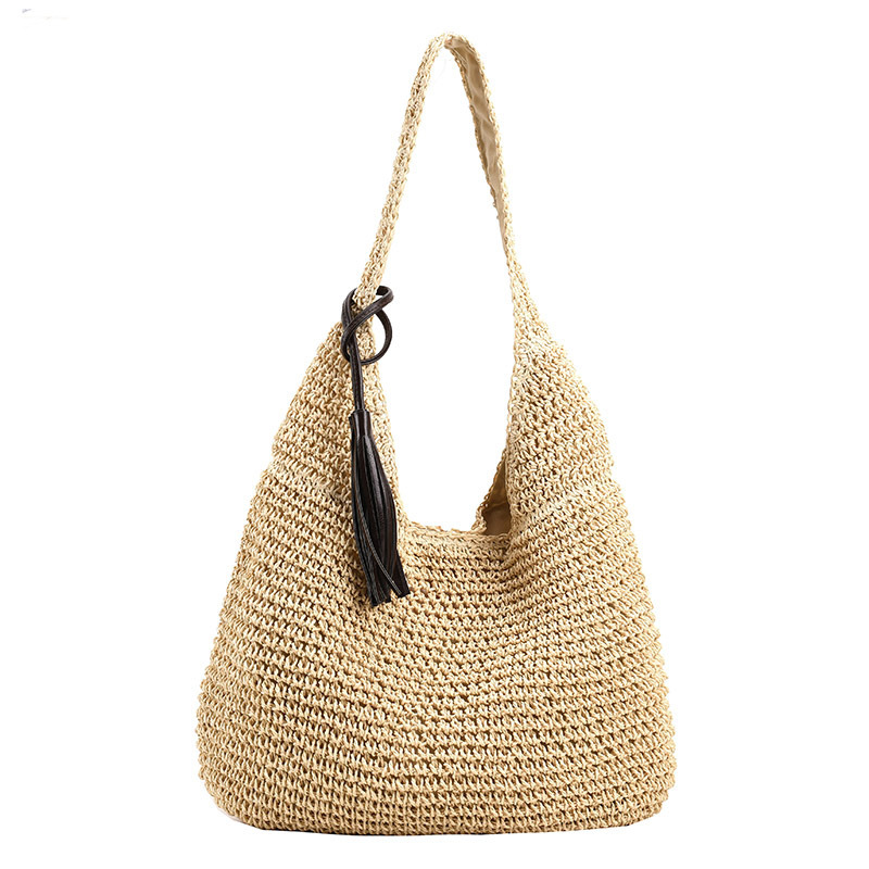 Lucy | Women's Handwoven Straw Shoulder Bag