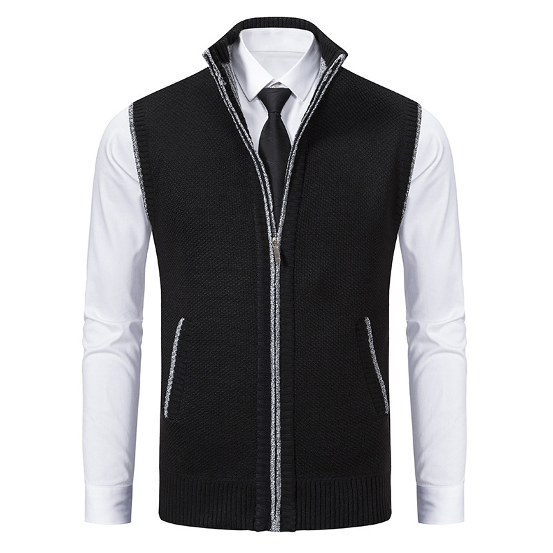 Archie | Men's Soft-Wool High-Collar Gilet