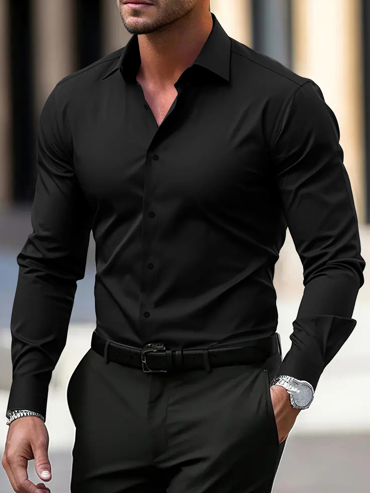 Douglas | Men's Button-Down Long-Sleeve Shirt
