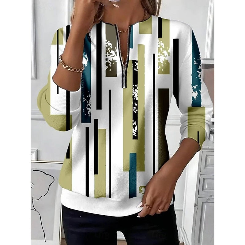 Nora | Women's Colour-Block Zip Sweatshirt