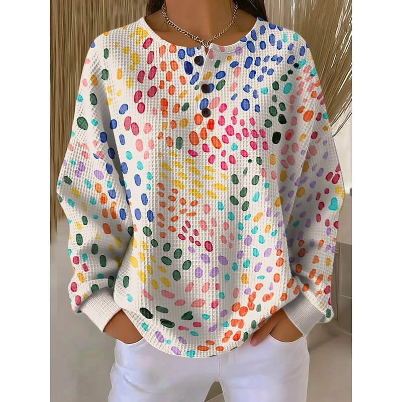 Olive | Women's Artful Print Sweatshirt