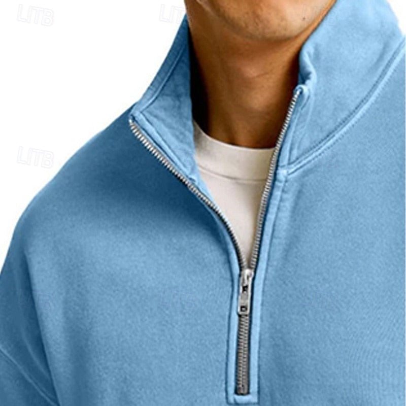 Marius | Men's Quarter-Zip Stand-Collar Sweatshirt