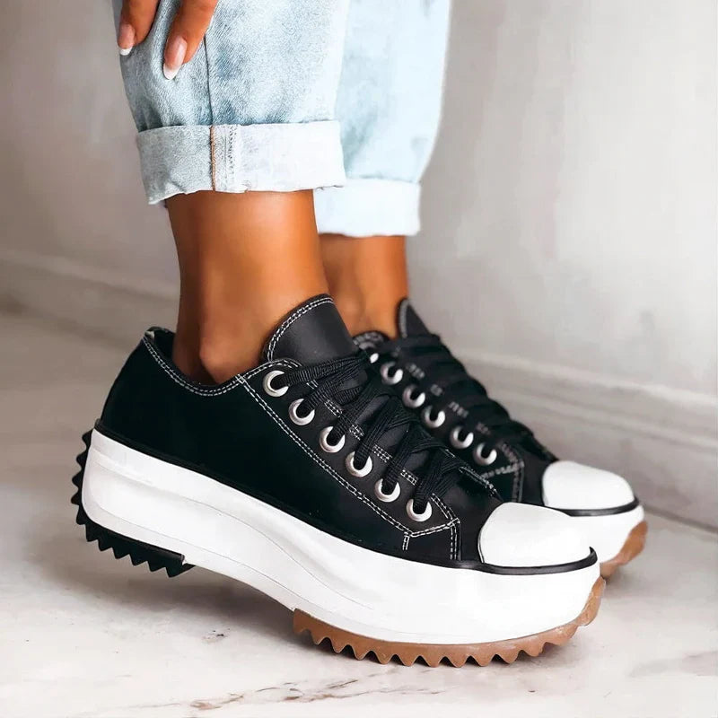 Sneakers Women's Canvas Fabric Platform Sole