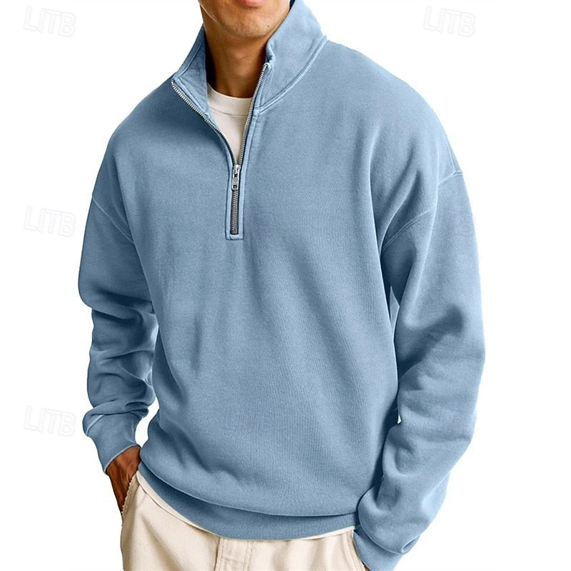 Marius | Men's Quarter-Zip Stand-Collar Sweatshirt