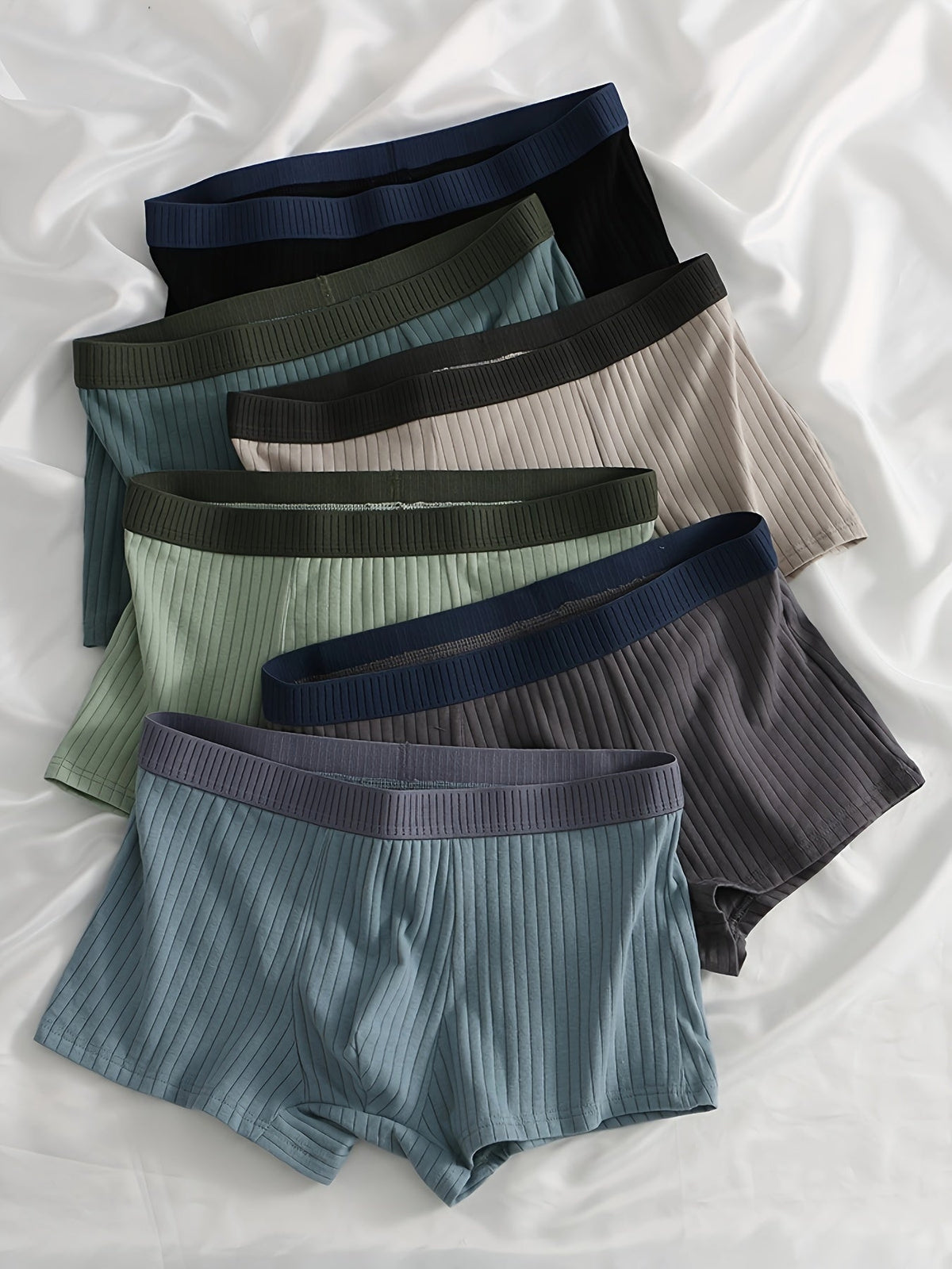 Amos | Men's Ribbed Boxer Briefs Six-Pack