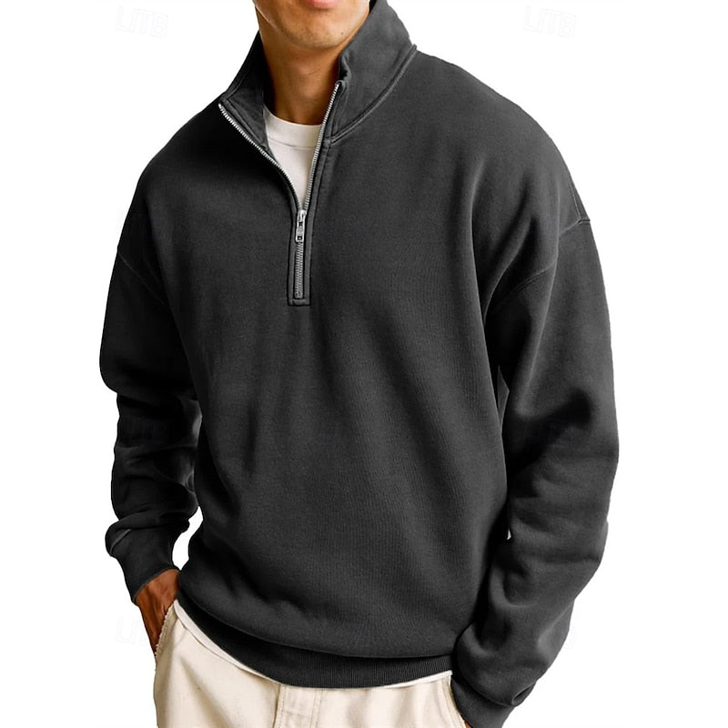Marius | Men's Quarter-Zip Stand-Collar Sweatshirt