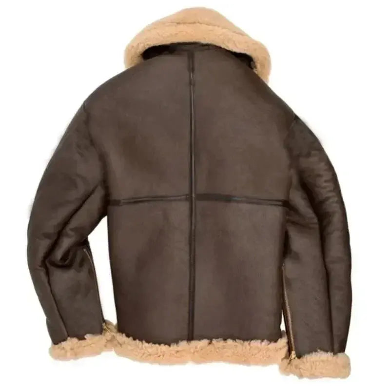 Edgar | Men's Classic Shearling-Style Aviator Jacket