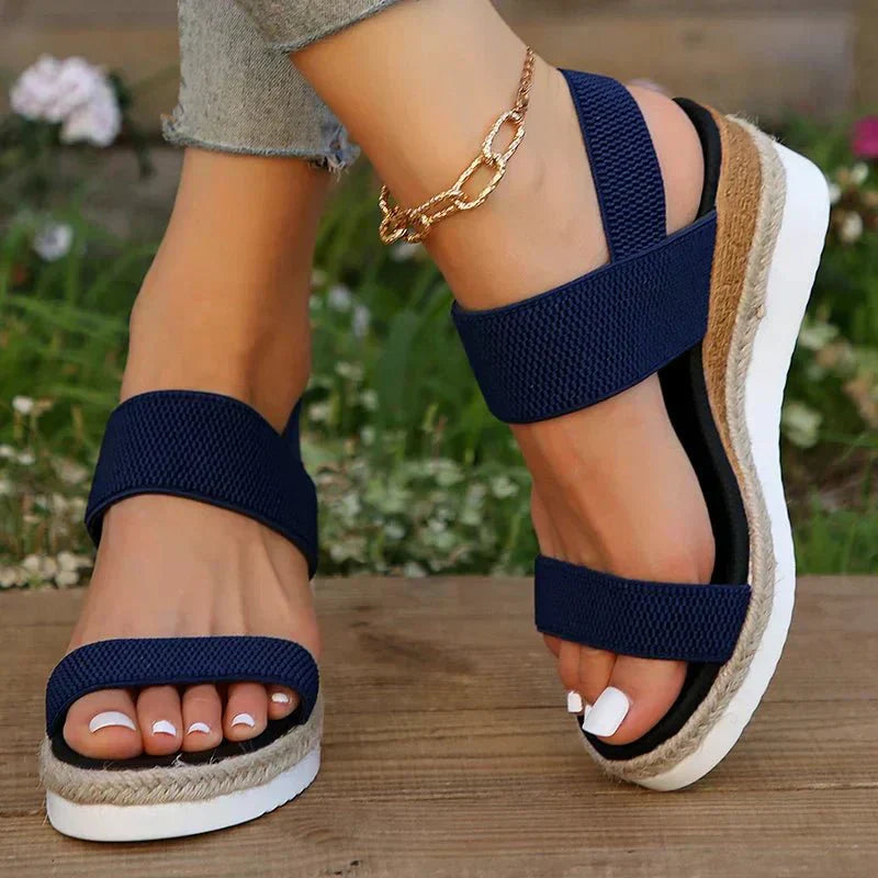Women's Sandal Elastic Strap Platform Lightweight