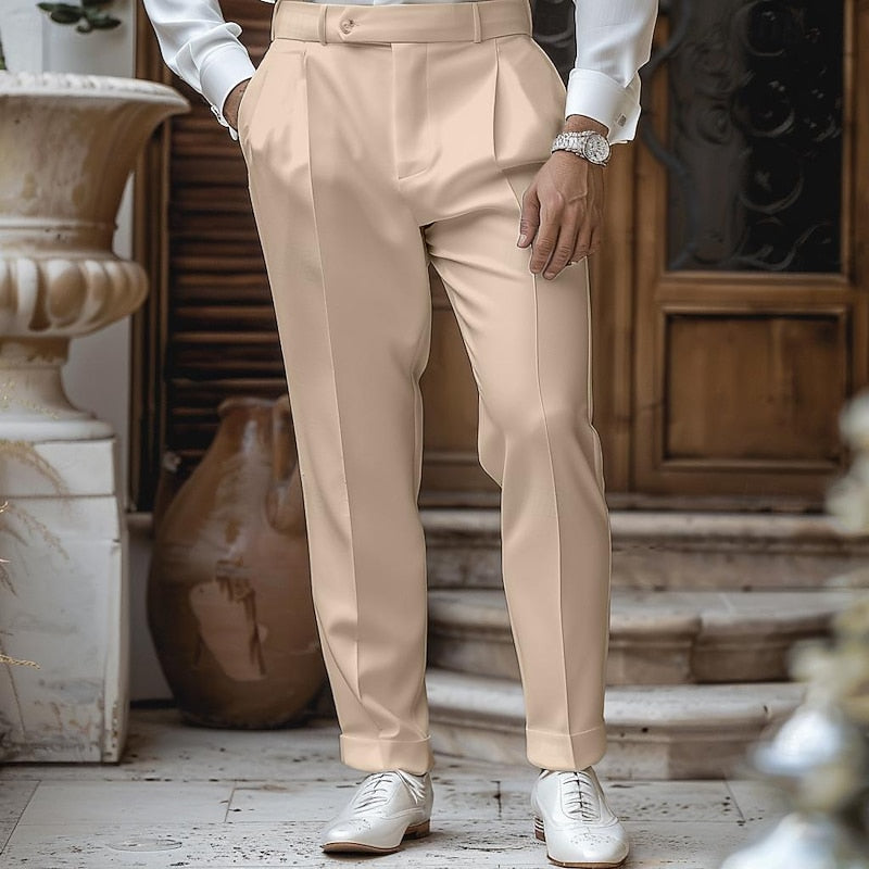 Edmund | Men's Tailored Straight-Leg Trousers