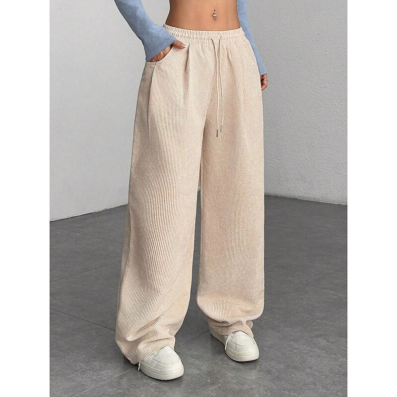 Erin | Women's Relaxed Wide-Leg High-Waist Trousers